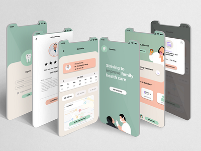 Dental App app design branding dentalapp design google ui