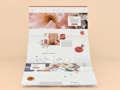 Floral Website Design floralwebsite ui visualdesign