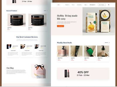 E-Commerce design e commerce e commerce shop home homepage landing page landingpage payment product listing product listing services shop ui ui design ux uxui web design webdesign