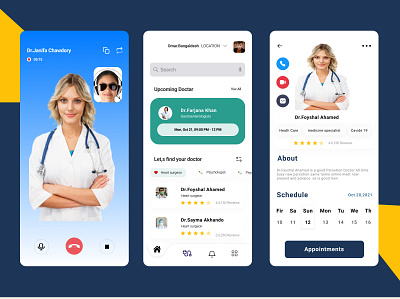 Medical Mobile App app clinic design doctor doctor appointment health home homepage hospital media medical medicine mobile mobile app mobile ui patient patient app ui ux