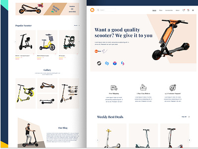 e-Commerce Landing page brand identity branding dribbble best shot ecommerce landing page ecommerce website homepage illustration landing page logo online store product design product page shop shopify ui user interface ux web design