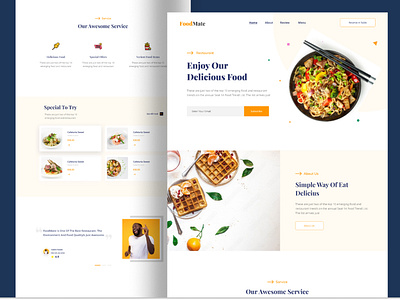 Food Delivery Landing Page 🍕 app food burger pizza app chef app food order delivery app burger pizza app food and drink restaurant app food delivery app food food delivery landing page food order landing page pizza app recipe app restaurant app web design website recipe app website recipe app