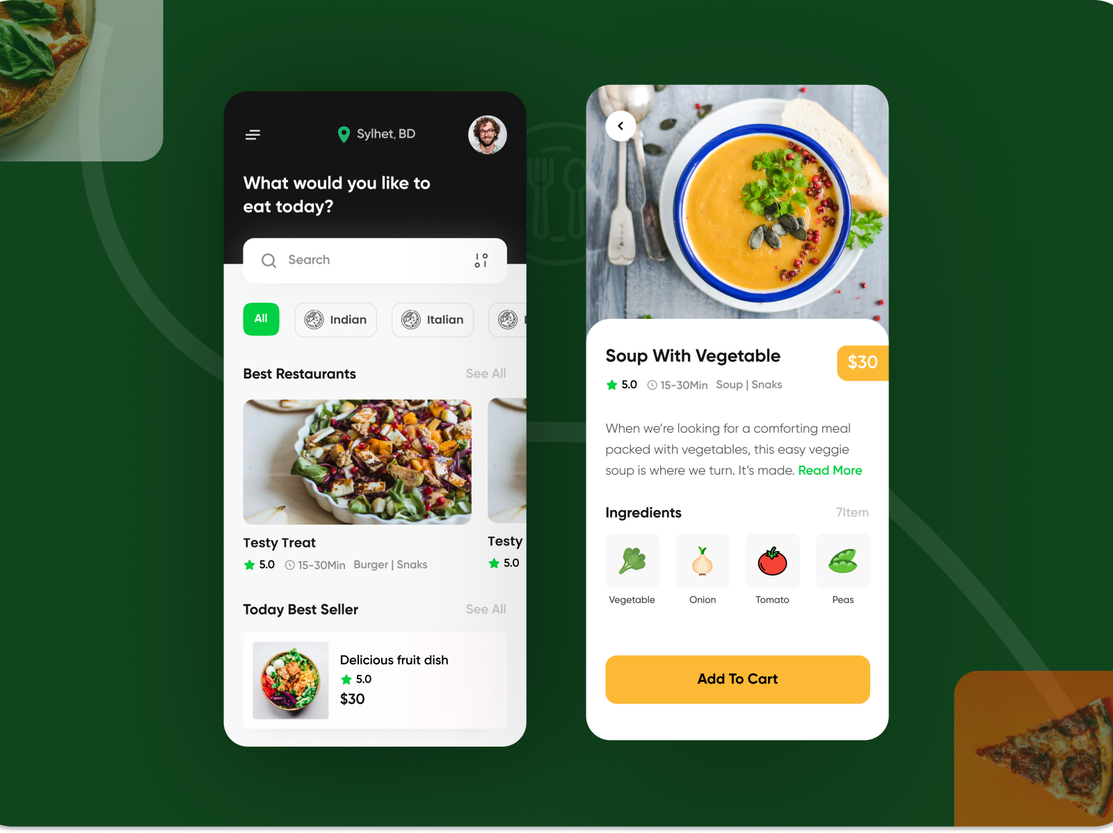 Food Delivery App 🍔 by FORHAD AHAMMED on Dribbble