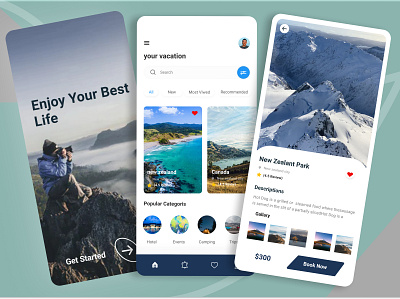 Travel App app mobile app design mobile deign mobile ui popular popular app popular short top app tour travel travel agency travel app traveling vacation