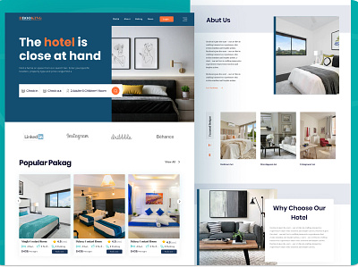 Booking Hotel bending booking clean hero homepage homestay hotel hotel card landingpage map minimal resort ui ux webdesign. website