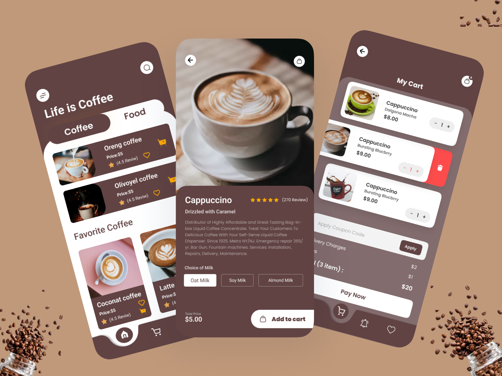 Coffee Delivery App Exploration by FORHAD AHAMMED on Dribbble