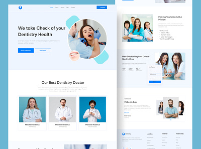 Dental Weblanding page design agency appointment booking dental dentist design digitalagency doctor friendly hero landing page minimalist page store web web page webflow wordpress