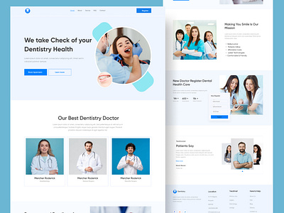 Dental Weblanding page design