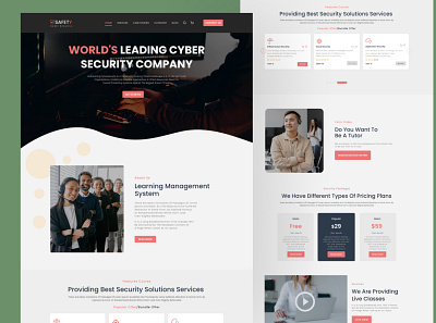 cyber security company landing page company cyberattack cybersecurity cybersecurity landingpage data security hiring internet security kit landingpage privacy saas landingpage secure security security patch social media security uiux design vpn webdesign website website landingpage design