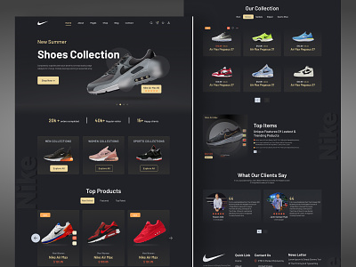 landing page 2022 2022 trend adidas ecommerce fashion footwear homepage landing page design mobile apps mockup nike nike running nike shoes sneakers typography uiux user interface web concepts