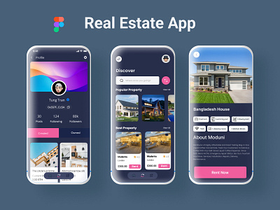 Real Estate app hompage hotelroomuiuiux2022bestapp real estate