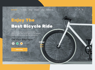 Bicycle gear store landing page website 2022 best bicycle bike cycle shop cycling fitness health home page jersey landing page modern sport store tour de france training ux web design website website design