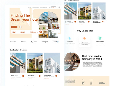 Booking Hotel bendingclean website card hero homepagehotel homestay hotel map minimal resort booking ux ui webdesignlandingpage