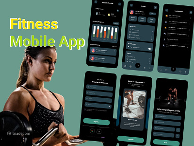 Fitness App 2022 cardio coach crossfit exercise fitness fitness app fitness ui gym gym app health mobile app mobile fitness app muscle popular sport trand ui ux workout