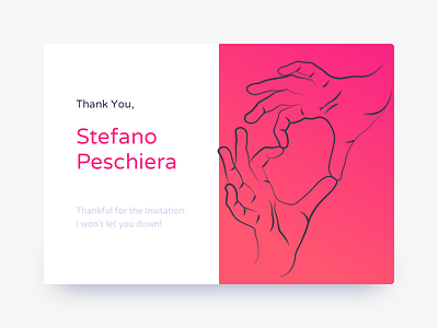 Hello to everyone! dribbble first hello invitation invite material