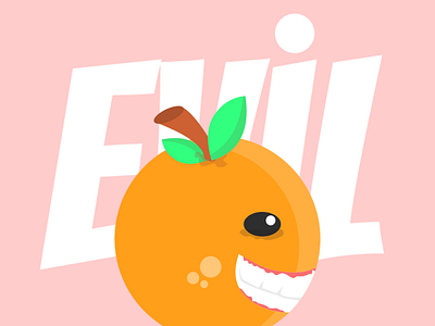 Evil Orange animation art artwork design flat flat design flat illustration flatdesign ilustrator vector