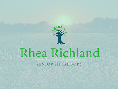 Rhea Richland Senior Neighbors Logo adobe illustrator brand brand design brand identity branding branding design logo logo branding logo design logos