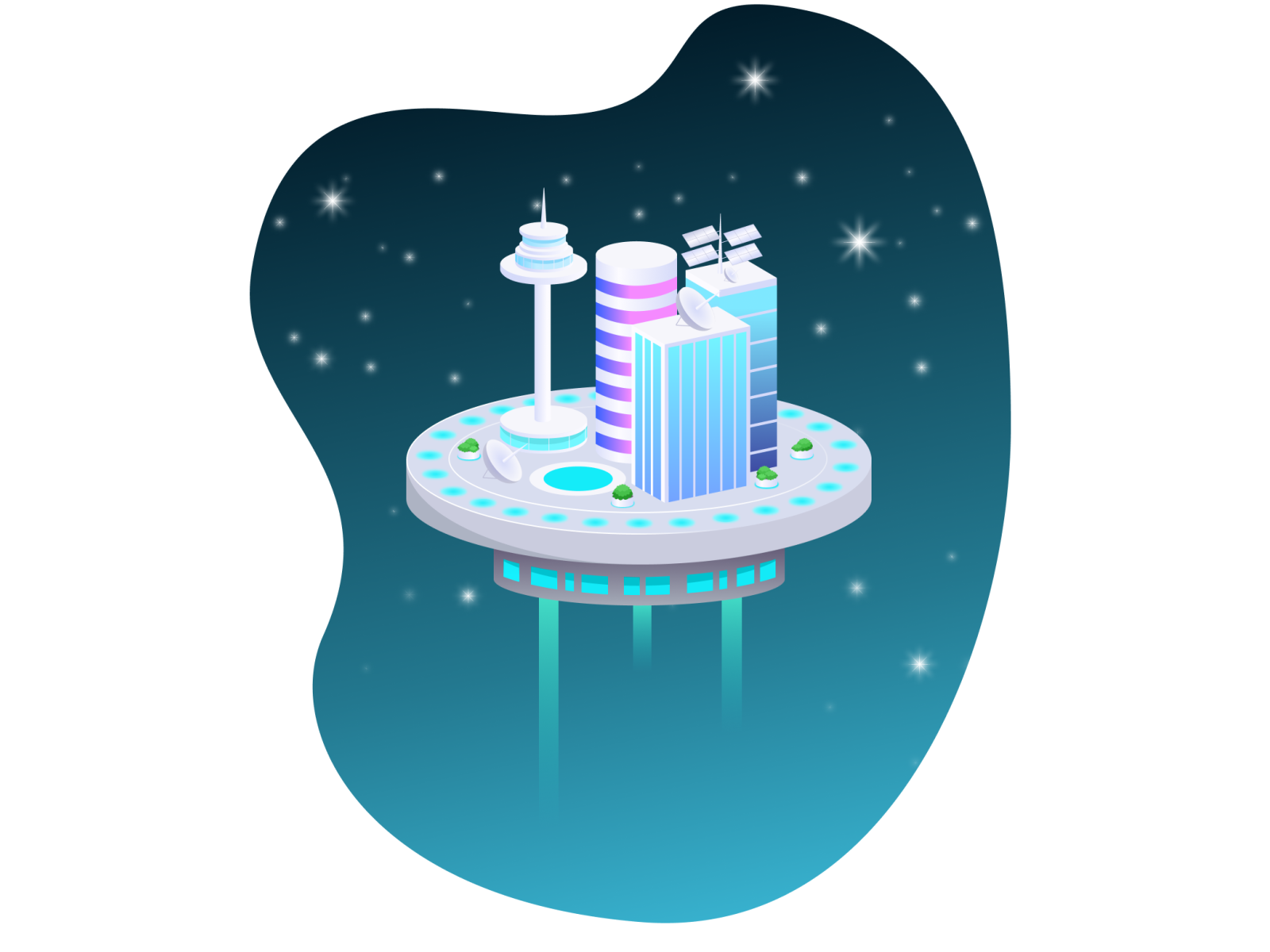 Space station by Ashton on Dribbble