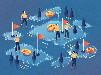 Best Countries to Outsource Software Development dribbble fireart fireart studio illustration