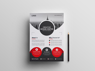 Corporate flyer design template