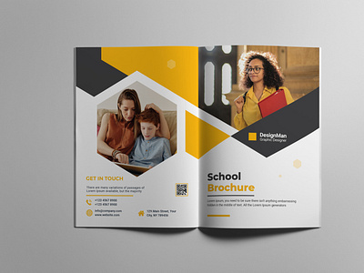 bi fold brochure design template