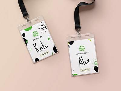 KVB Id cards branding design event festival green kyiv new year vegan