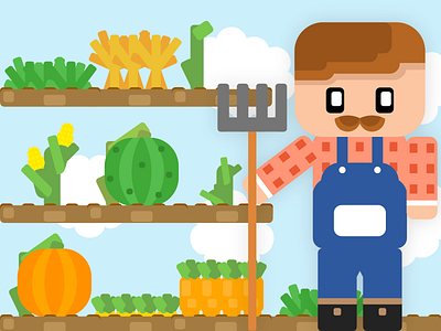 Farm Lands art design game graphic design illustration