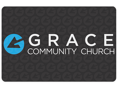 Grace Community Church branding design logo typography