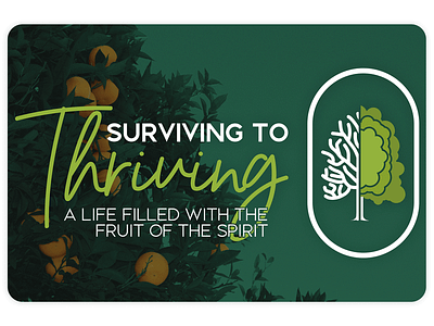 Surviving To Thriving branding design logo sermon series