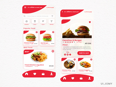 Chickandy Eats App Design app art designers dribbble best shot dribbble invite minimal typography ui ux web