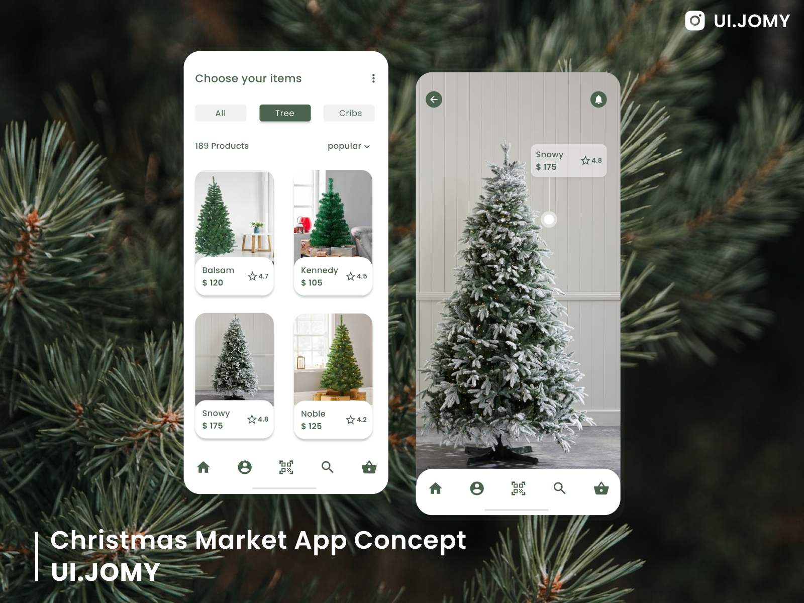 Christmas Market Application Concept by Jomin Attayil on Dribbble