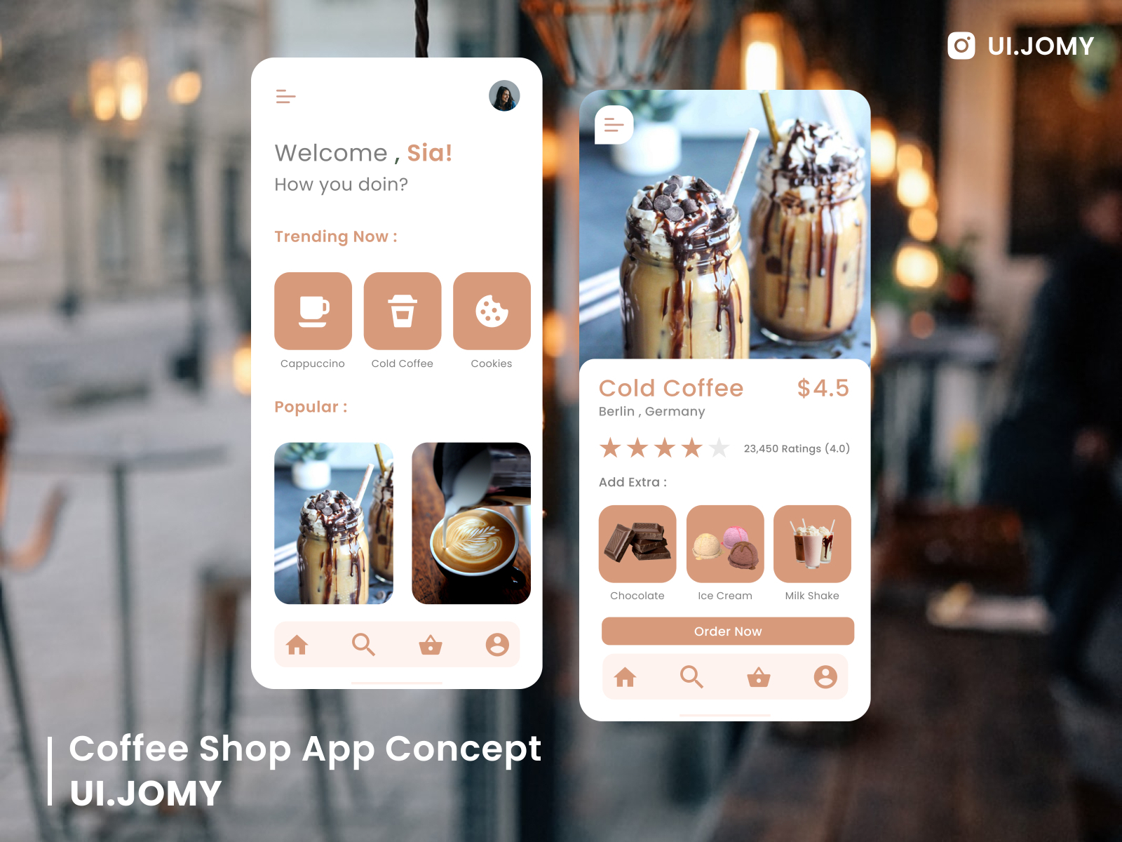 Coffe Shop App Concept by Jomin George Attayil on Dribbble