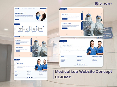 MEDICAL LAB WEBSITE CONCEPT art branding designers dribbble best shot typography ui user interface design ux web website website design