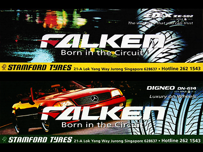Falken Tyres Billboard billboard billboard design graphic design poster art poster design posters