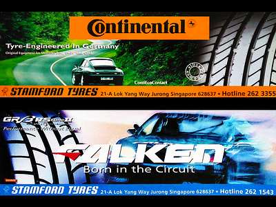 Falken Tyres OOH billboard billboard design graphic design photoshop poster art poster design