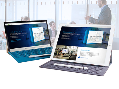 Autodesk BIM Leads Generation Campaign digital digital campaign graphic design landing page landing page concept landing page design