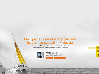 Macquarie Malaysia Hero Launch photoshop web design website concept website design