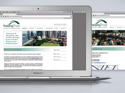 Padang Trust Website uiux web design web development
