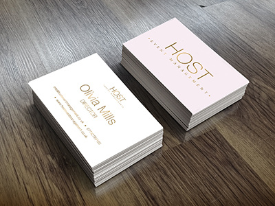 Host Event Management Business cards