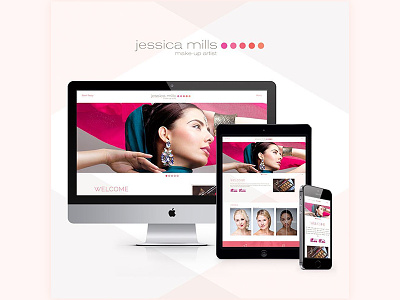 Jessica Mills Make up beauty branding redesign website