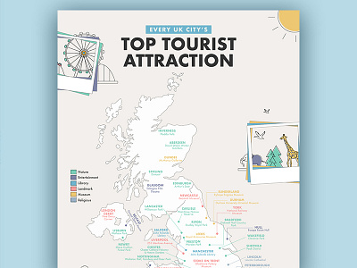 Tourist attractions map