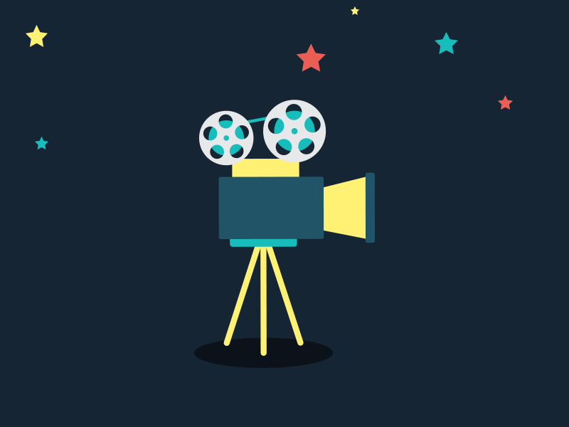 Film Dribble Shot colour design film illustration movie