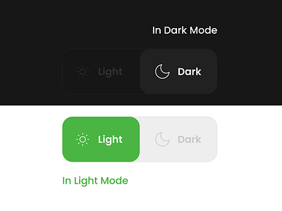 UX Dark Mode Button Style