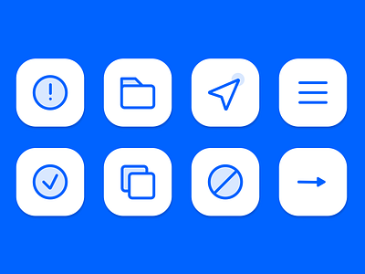 WiBlue IconSet Works... design icon illustration logo ui