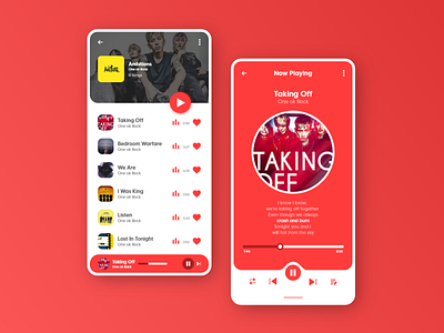 Music Player App design music music app ui