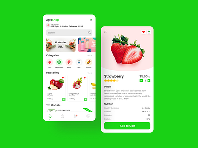 Agroshop App design grocery app grocery store mobile design ui
