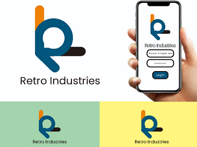 Retro Industries Logo branding logo logos