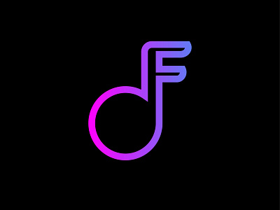 d + f Letter LOGO abstract app logo apps branding colorful design gradient graphic design graphicdesign illustration letter d letter f letter logo lettermark logo minimal typography ui vector