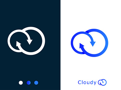 C letter logo (cloudy)