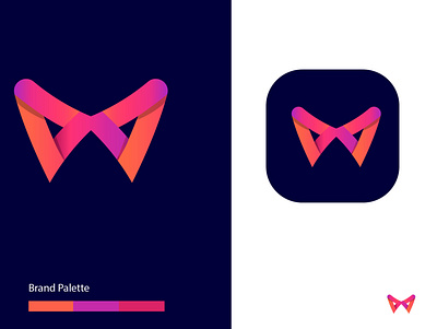 W letter logo abstract agency logo app icon branding colorful dribbble best shot gradient lettermark logo logo collection logo concept logo trends 2020 logotype minimalist logo monogram popular design typography ux vector w letter logo